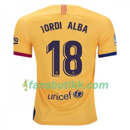 Fotballdrakt FC Barcelona Jordi Alba 18 Bortetrøye 2019-2020 Kortermet